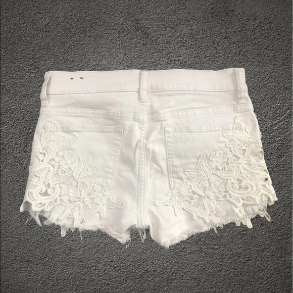 Express Jean and Lace Shorts - Picture 2 of 3